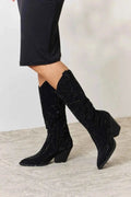 Forever Link Rhinestone Knee High Cowboy Boots - Mr Lou’s Place
