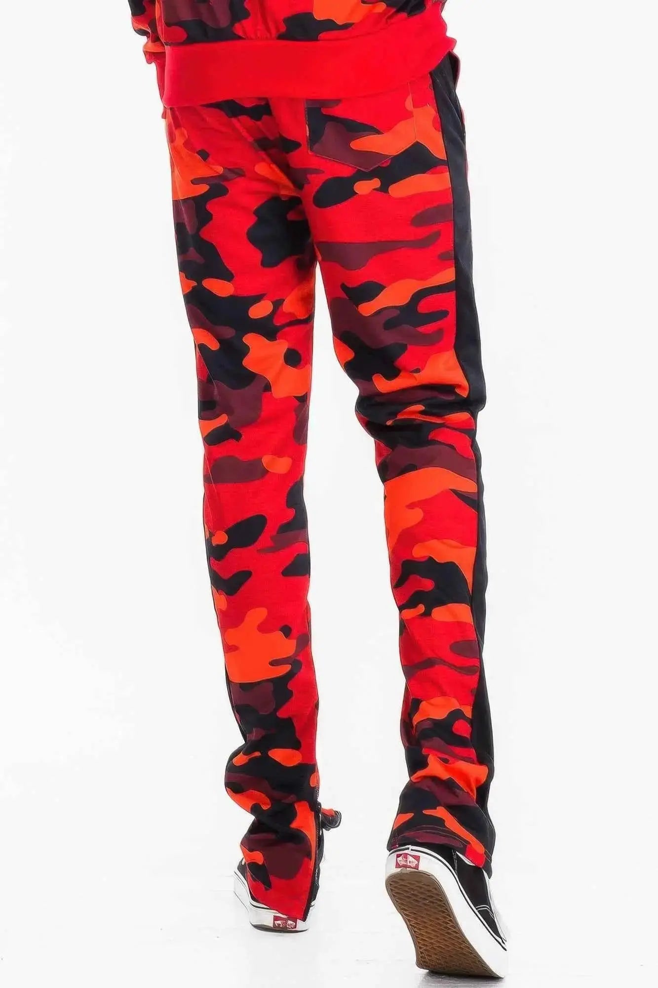 Full Camo With Stripe Track Bottom Pants - Mr Lou’s Place