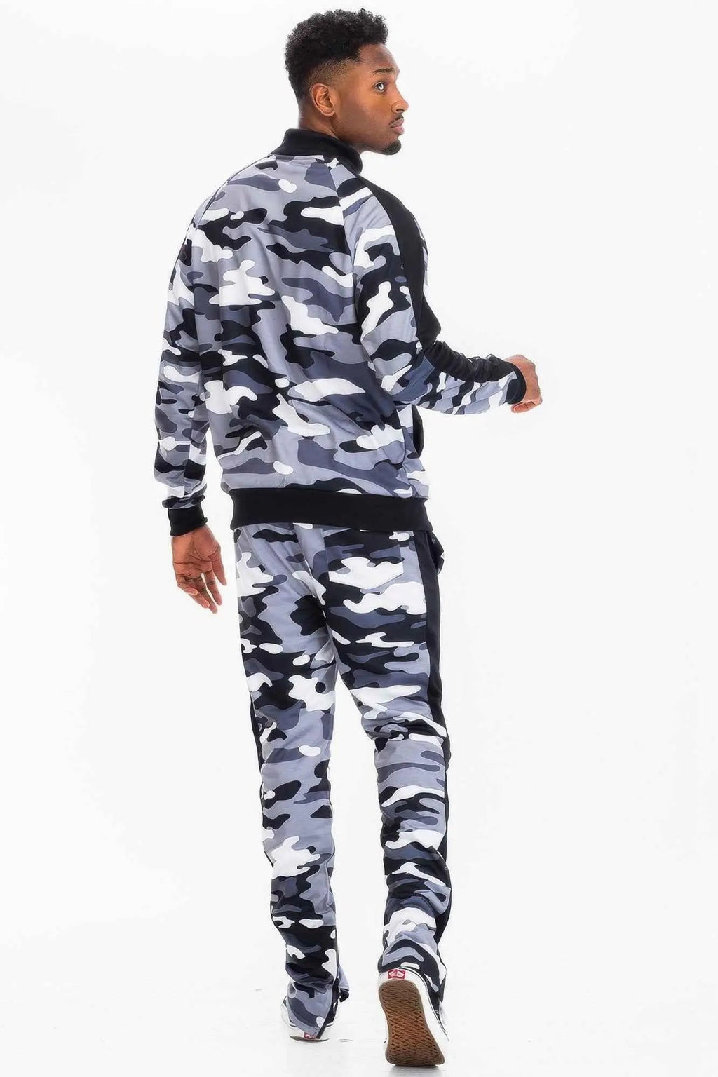 Full Camo With Stripe Track Bottom Pants - Mr Lou’s Place