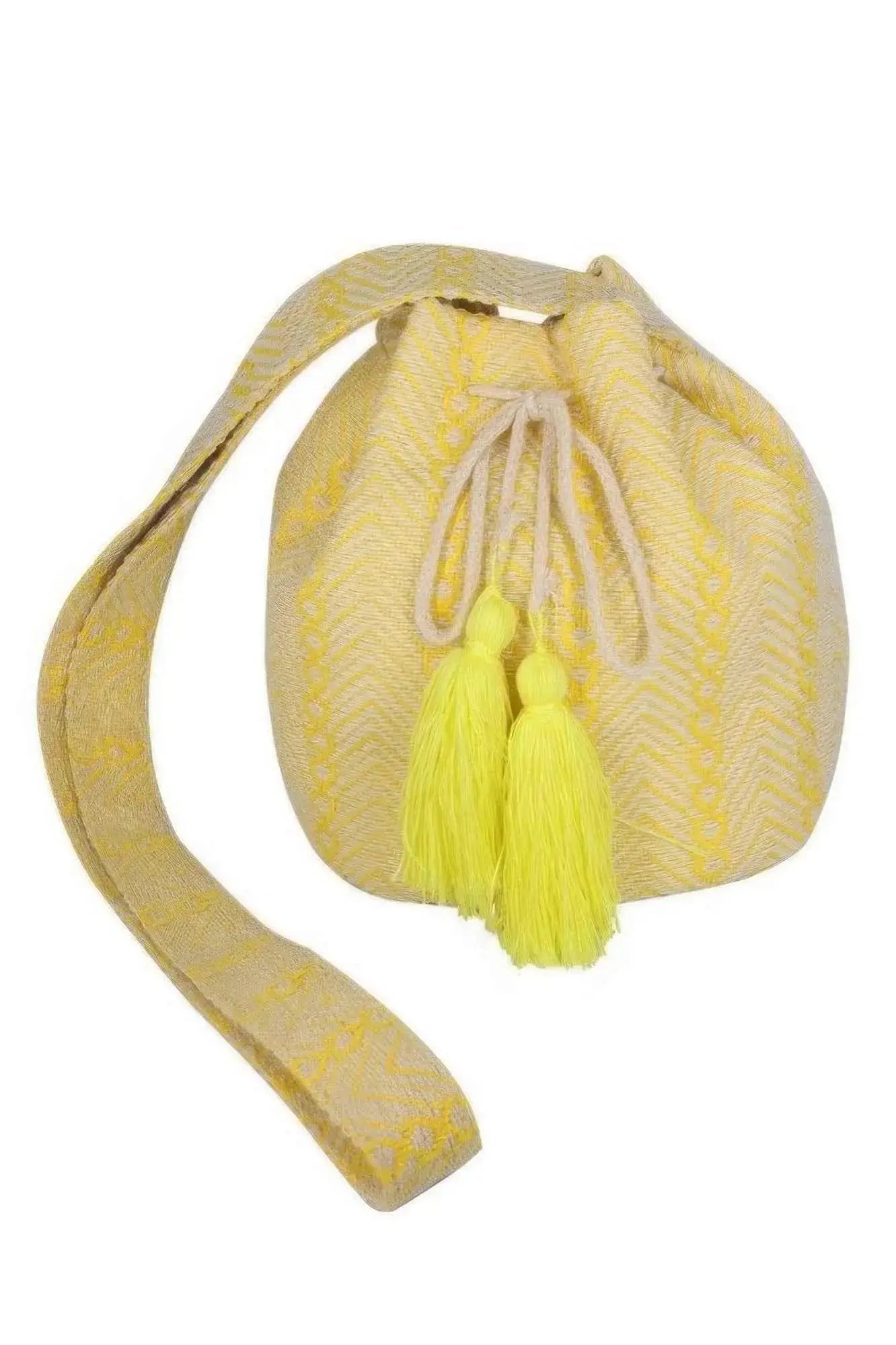 Geometric Pattern Bucket Bag - Mr Lou’s Place