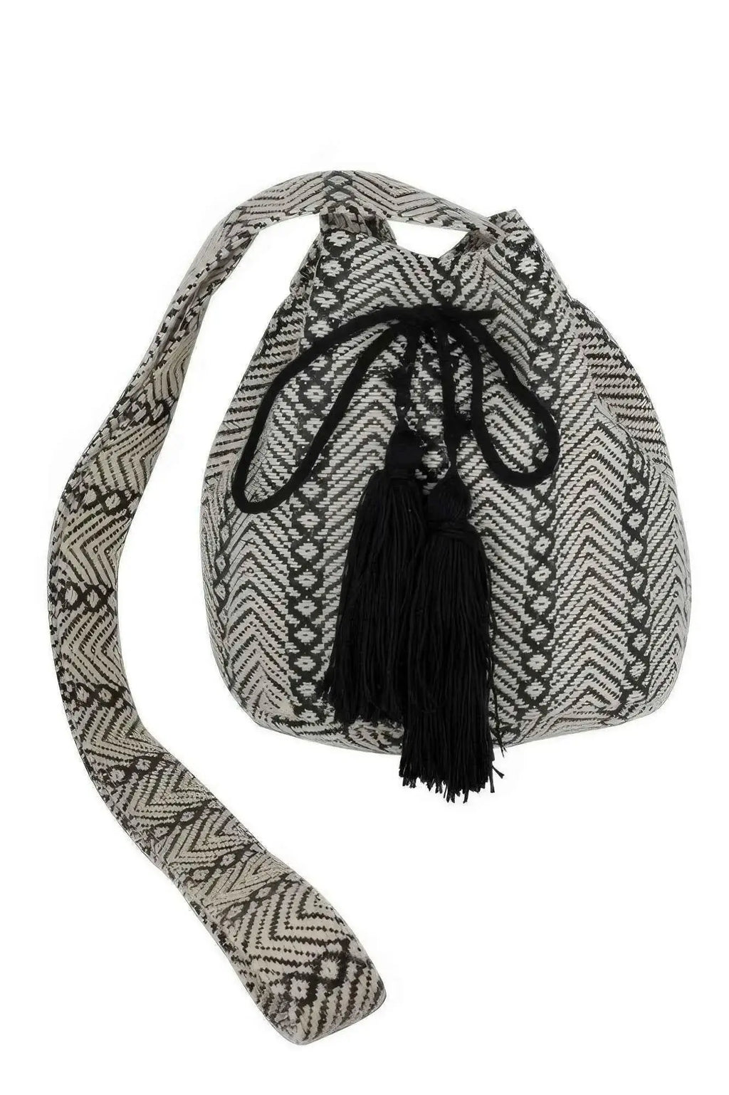 Geometric Pattern Bucket Bag - Mr Lou’s Place