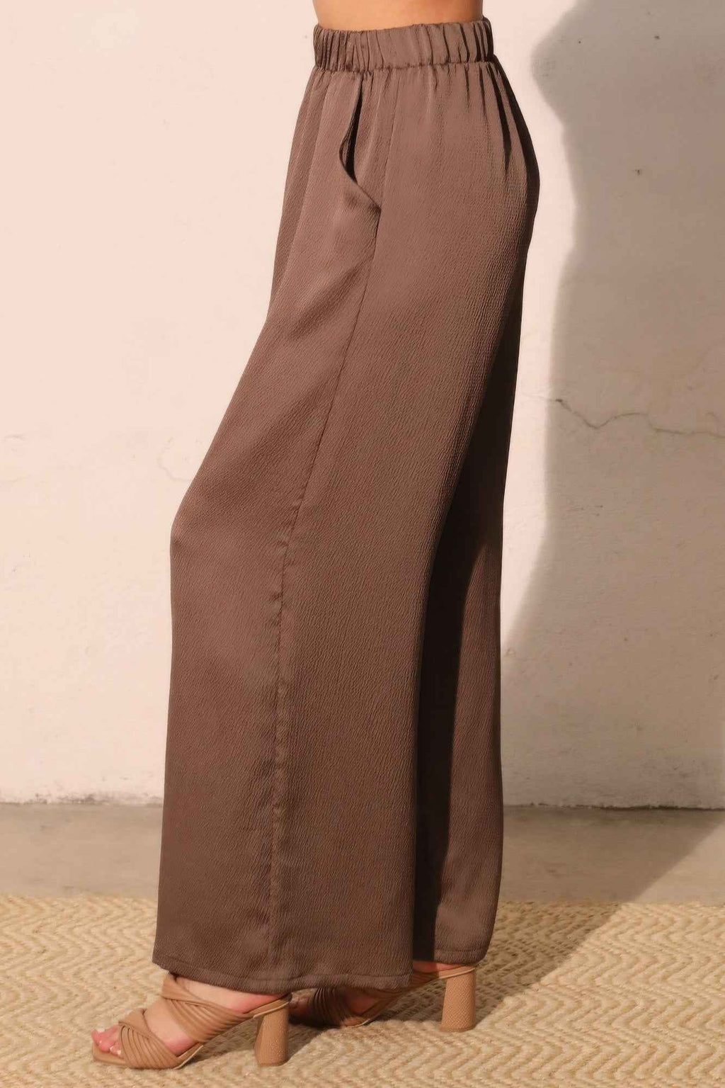 Hammered Satin Pocket Pants - Mr Lou’s Place