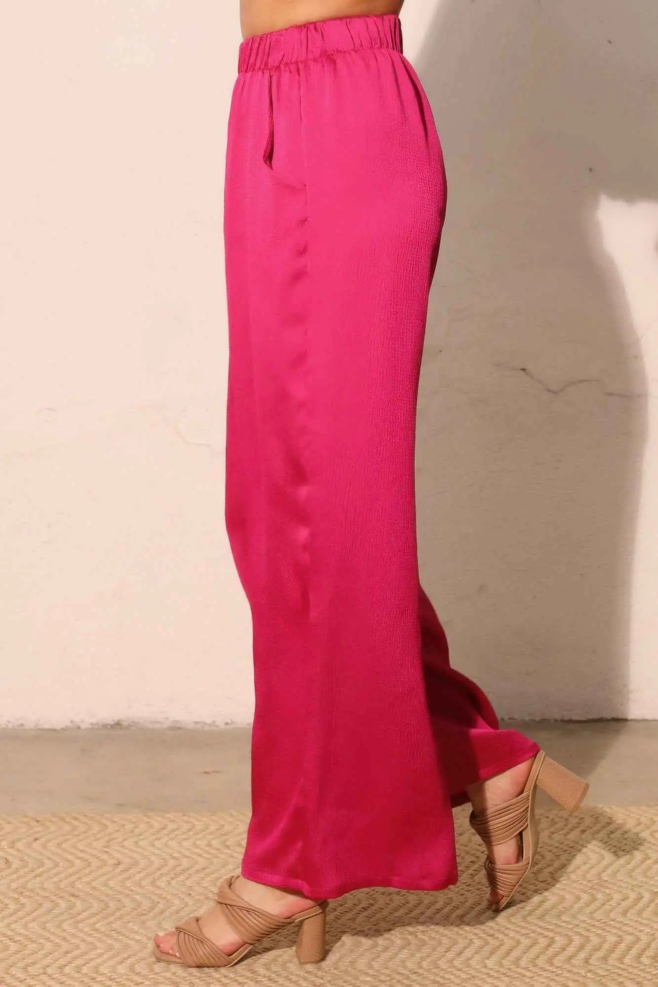 Hammered Satin Pocket Pants - Mr Lou’s Place