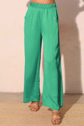 Hammered Satin Pocket Pants - Mr Lou’s Place