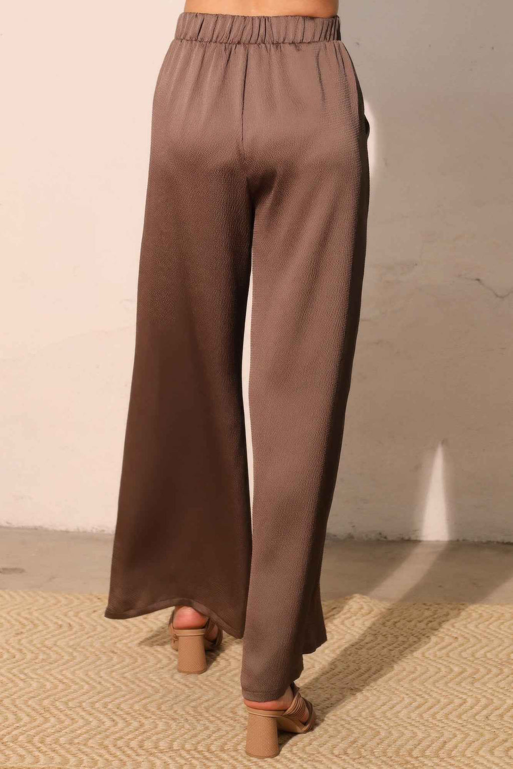 Hammered Satin Pocket Pants - Mr Lou’s Place