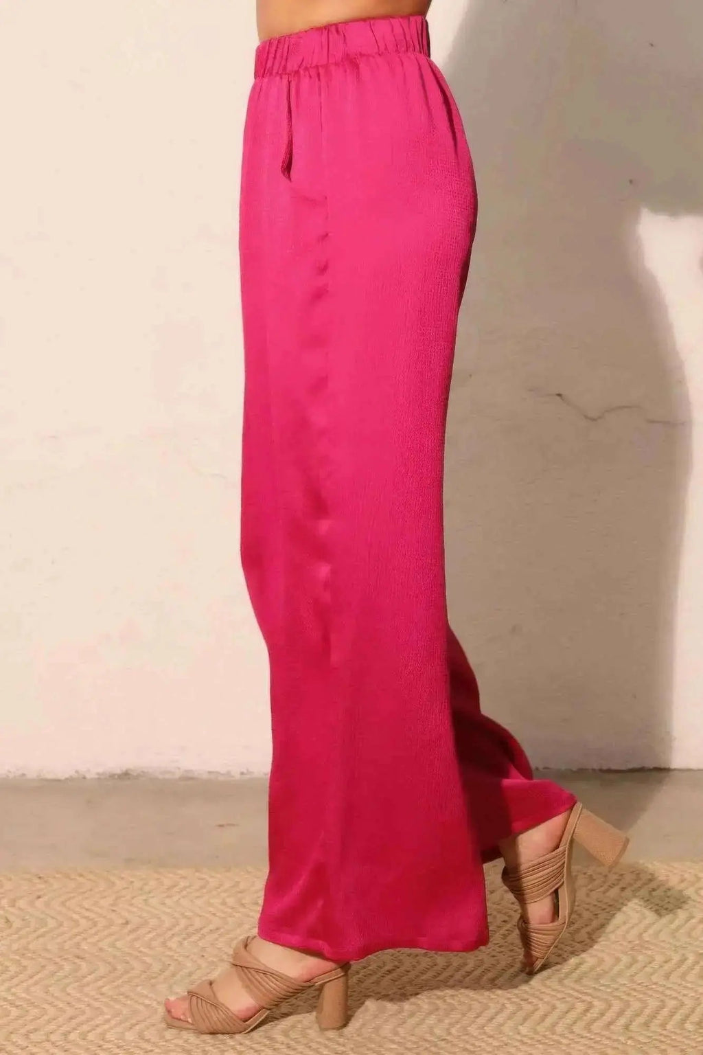 Hammered Satin Pocket Pants - Mr Lou’s Place