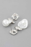 Hammered Stone Drop Earrings - Mr Lou’s Place