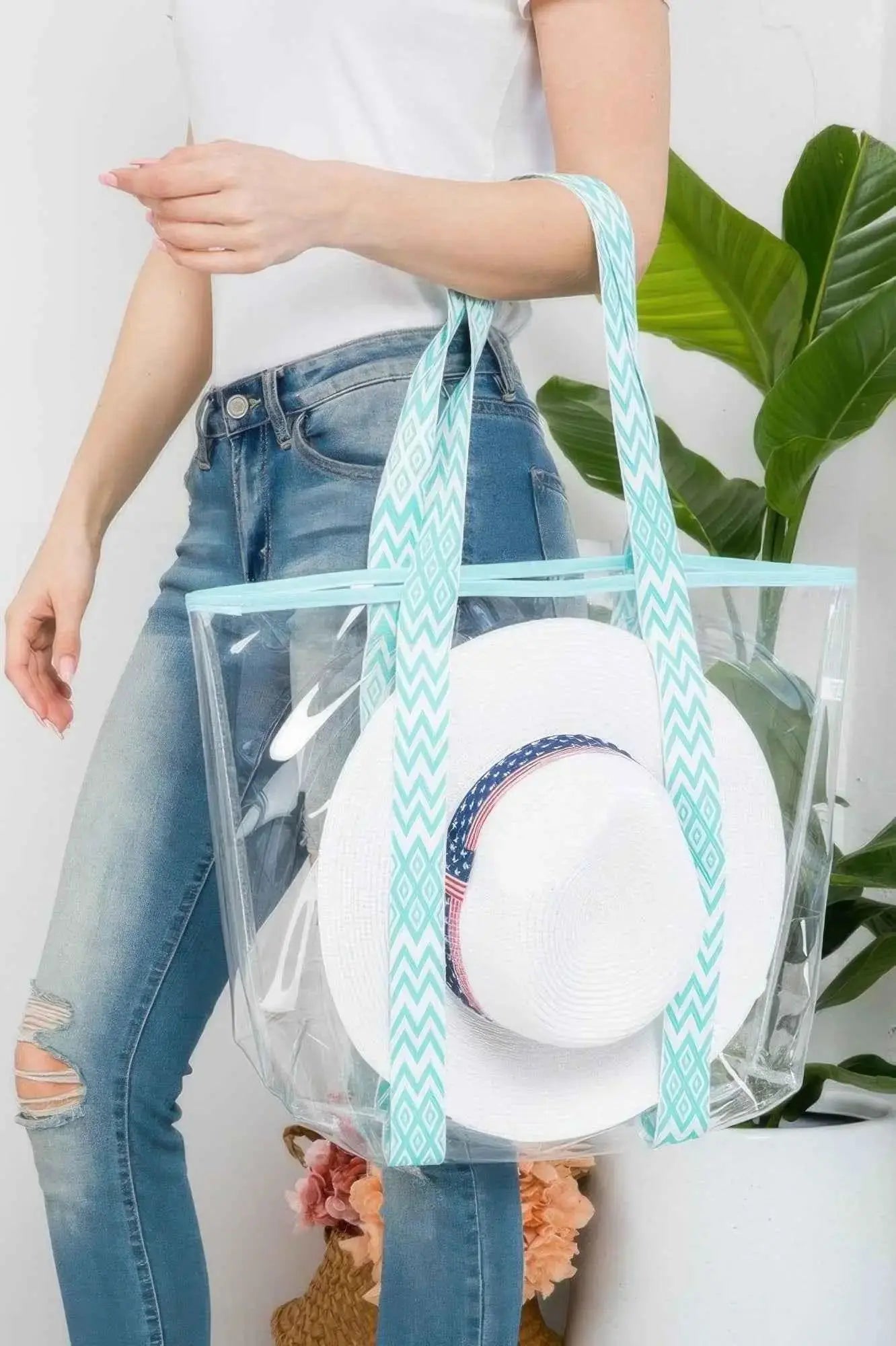 Hat Carrying Clear Tote Bag - Mr Lou’s Place