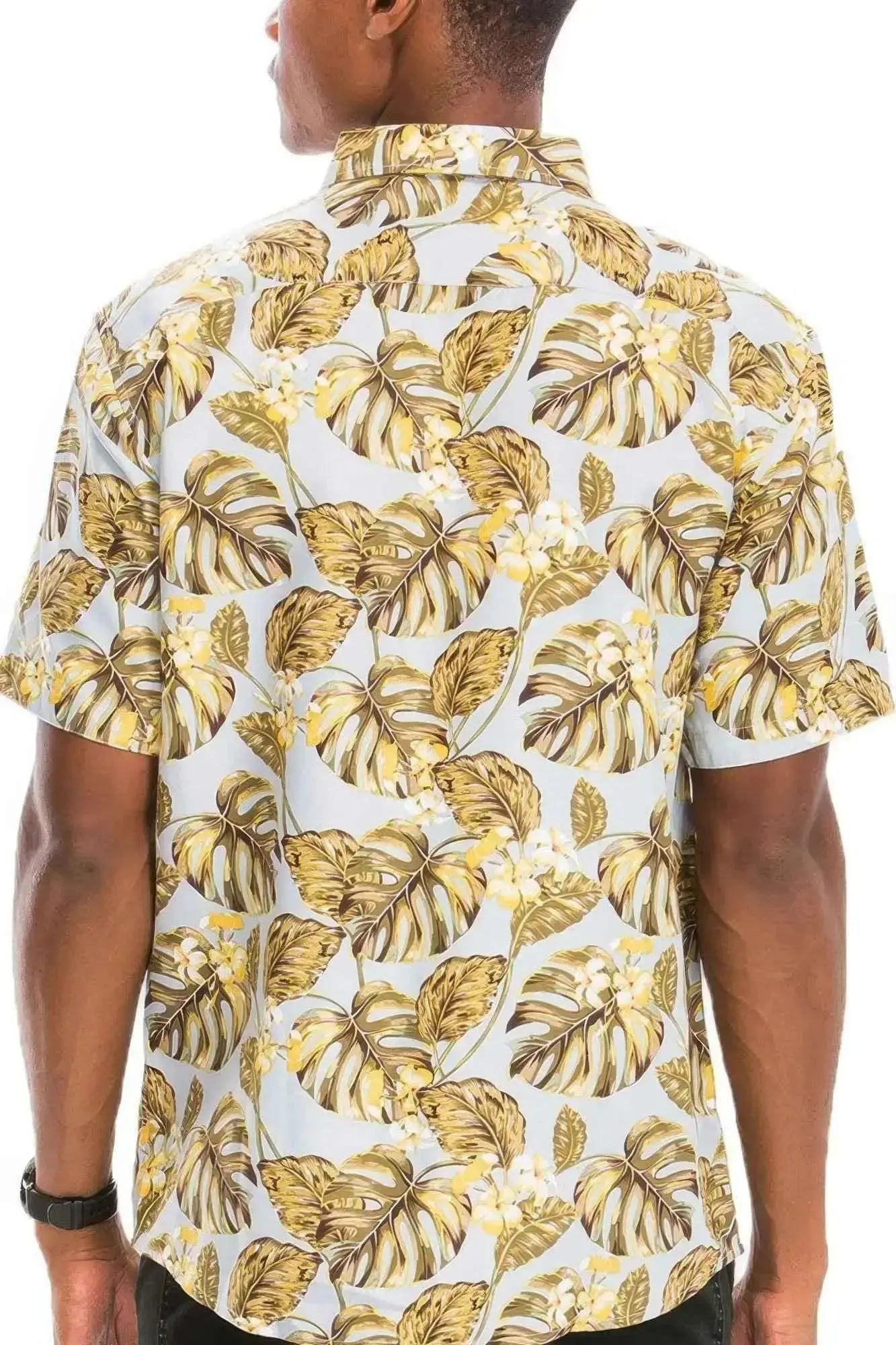 Hawaiian Print Button Down Shirt - Mr Lou’s Place