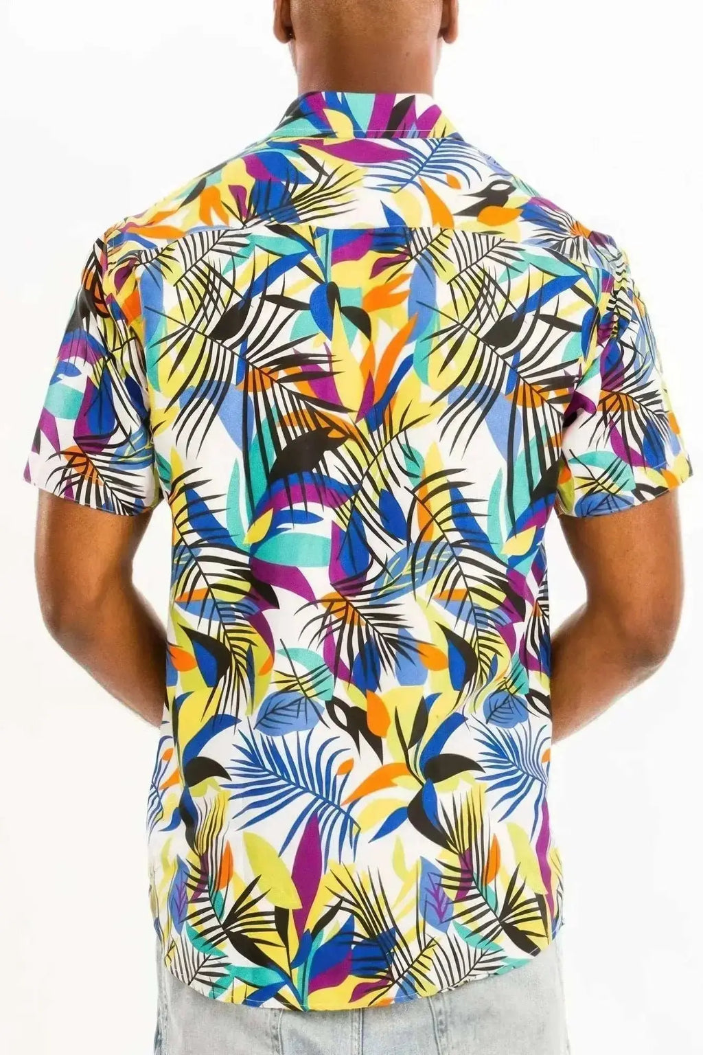 Hawaiian Print Button Down Shirt - Mr Lou’s Place