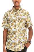 Hawaiian Print Button Down Shirt - Mr Lou’s Place