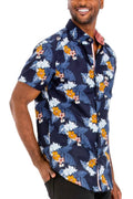 Hawaiian Print Button Down Shirt - Mr Lou’s Place
