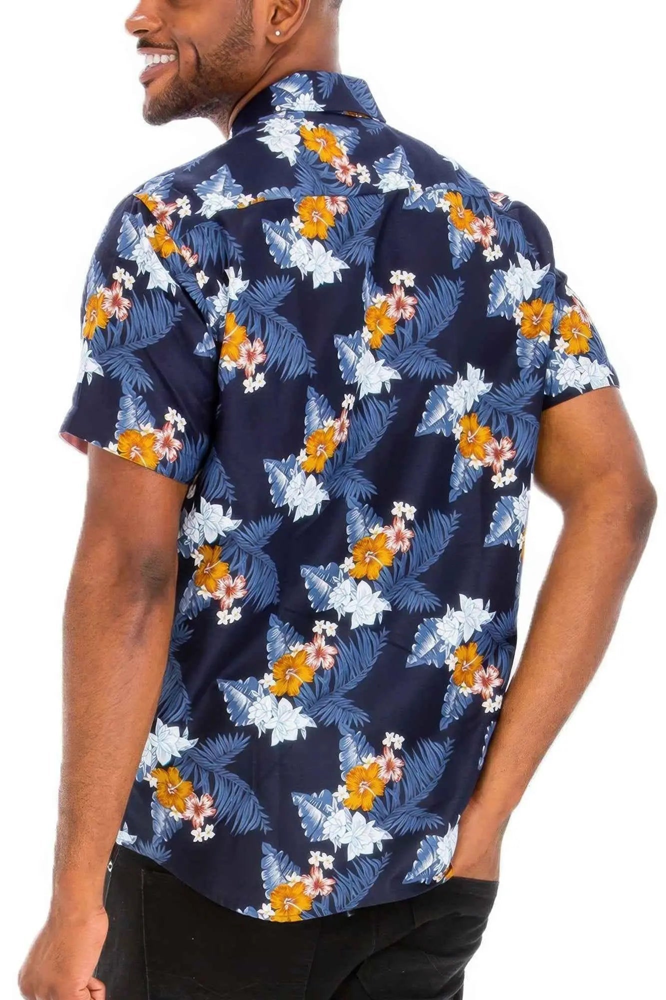 Hawaiian Print Button Down Shirt - Mr Lou’s Place