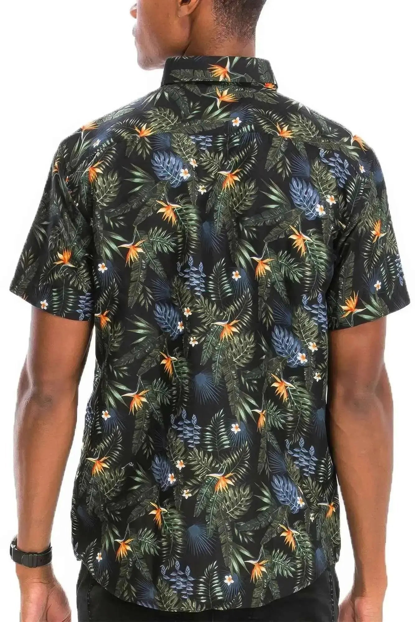 Hawaiian Print Button Down Shirt - Mr Lou’s Place