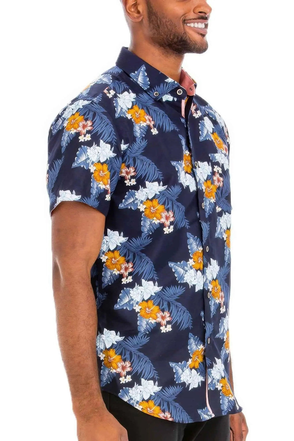 Hawaiian Print Button Down Shirt - Mr Lou’s Place