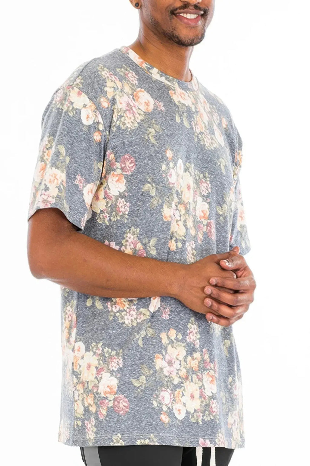 Heathered Floral Tshirt - Mr Lou’s Place