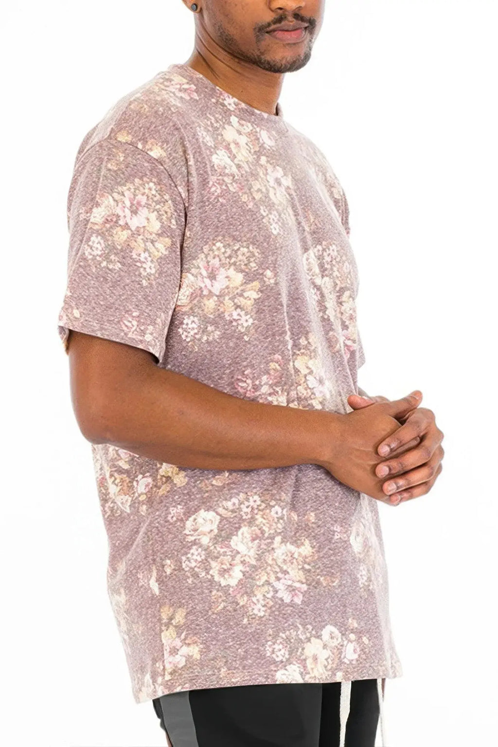 Heathered Floral Tshirt - Mr Lou’s Place