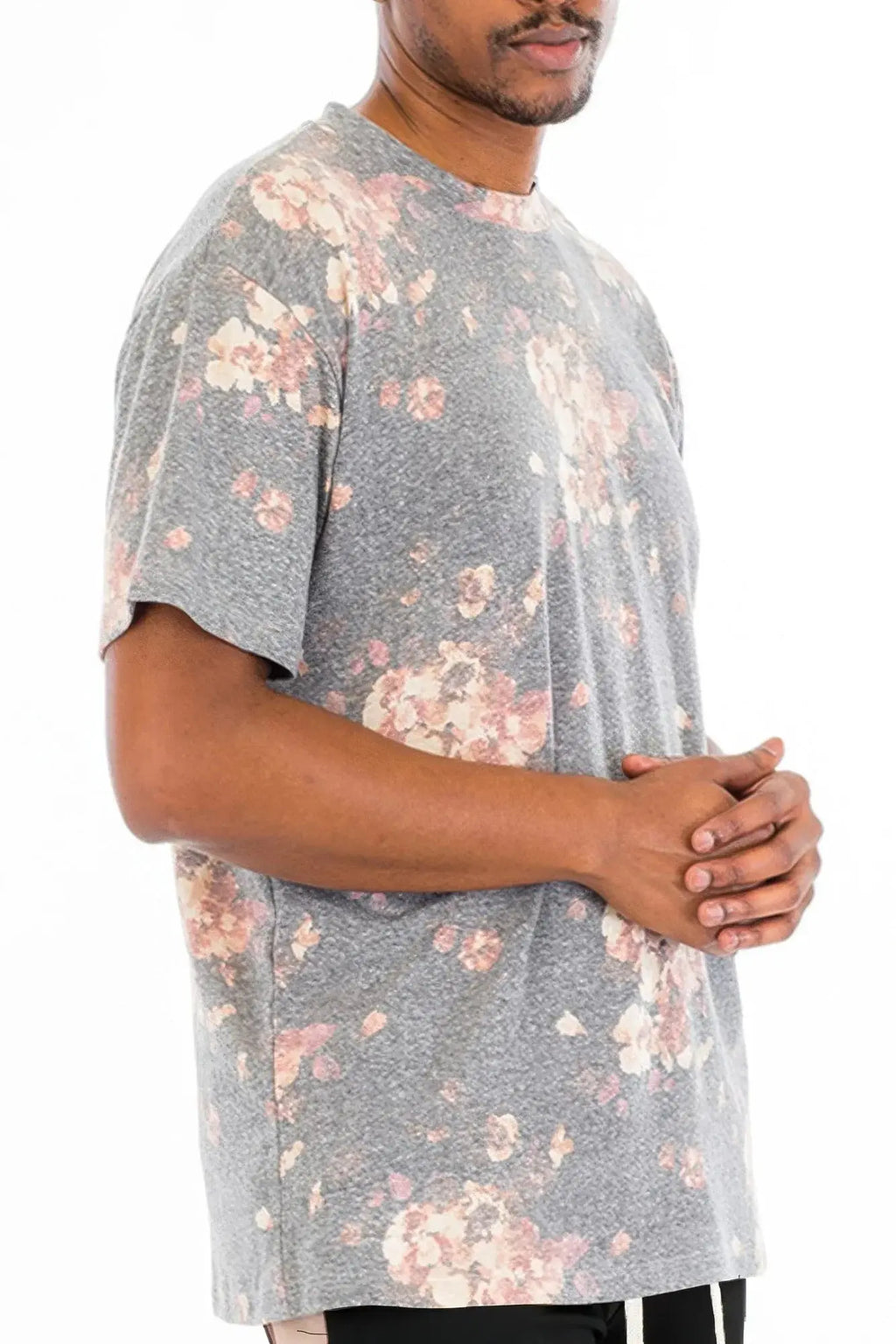 Heathered Floral Tshirt - Mr Lou’s Place