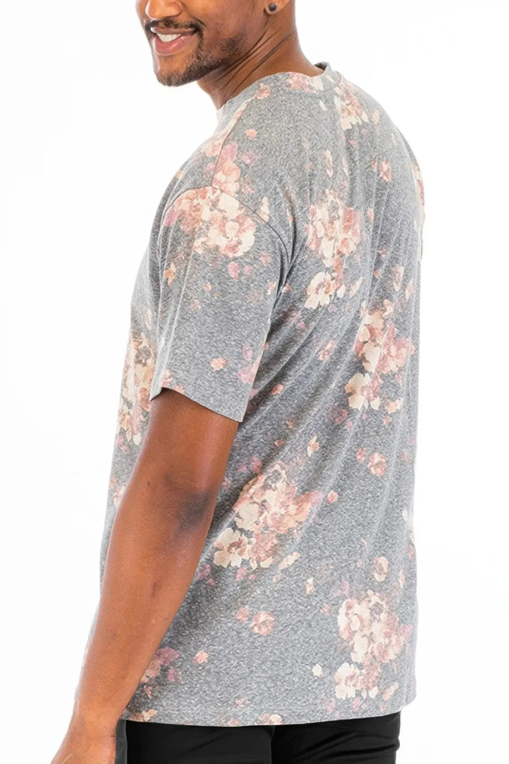 Heathered Floral Tshirt - Mr Lou’s Place