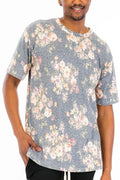 Heathered Floral Tshirt - Mr Lou’s Place
