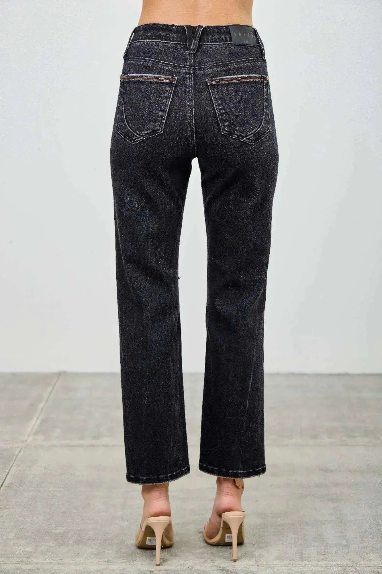 High Rise Slim Fit With Button Fly - Mr Lou’s Place