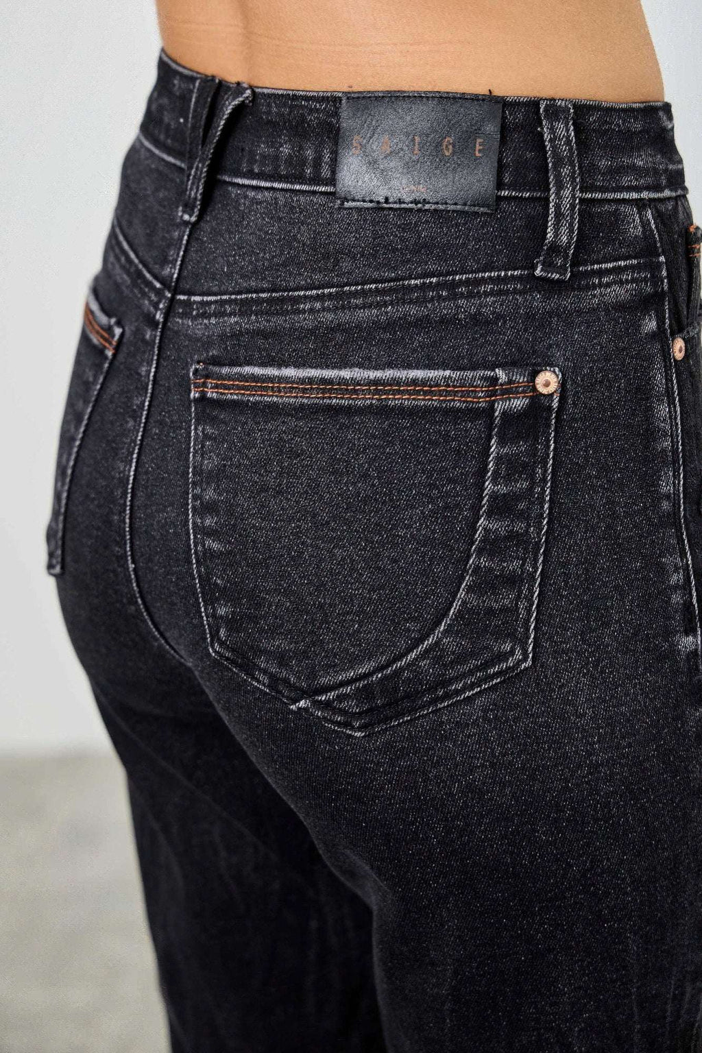 High Rise Slim Fit With Button Fly - Mr Lou’s Place