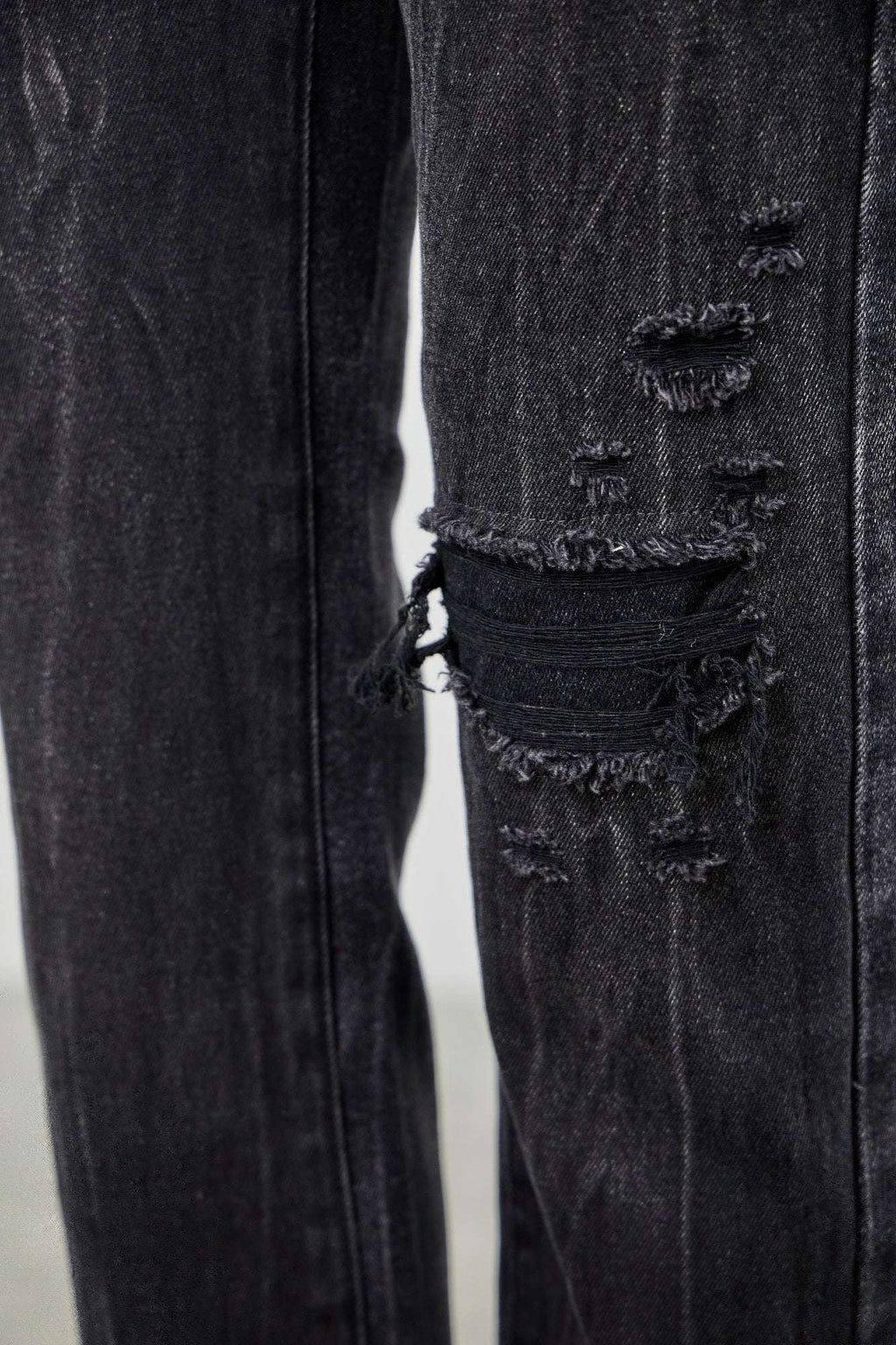 High Rise Slim Fit With Button Fly - Mr Lou’s Place