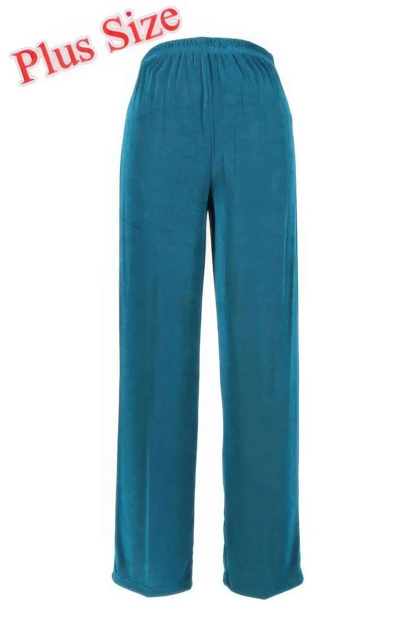 Jostar Stretchy Acetate Solid Long Plus Pants - Mr Lou’s Place