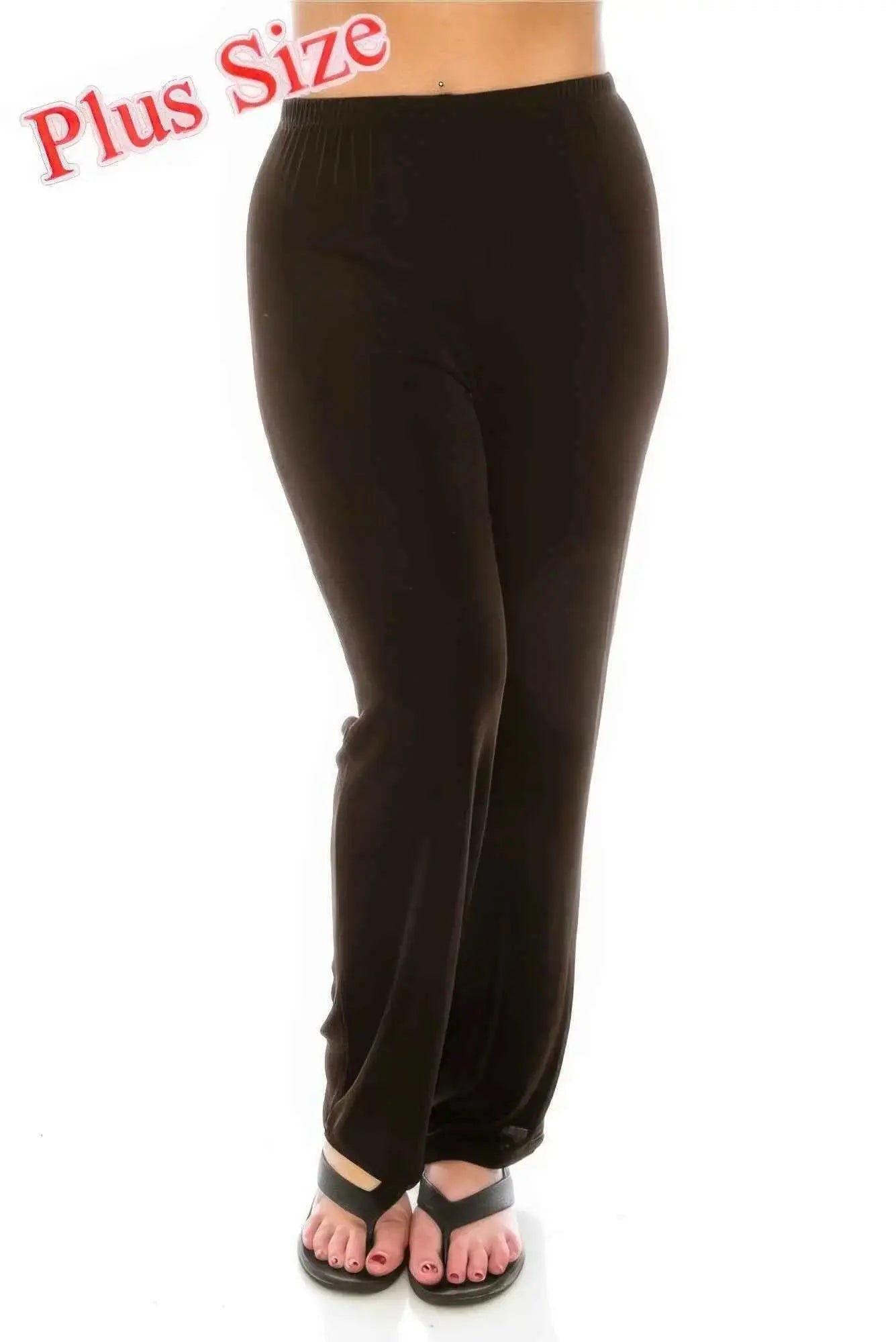 Jostar Stretchy Acetate Solid Long Plus Pants - Mr Lou’s Place