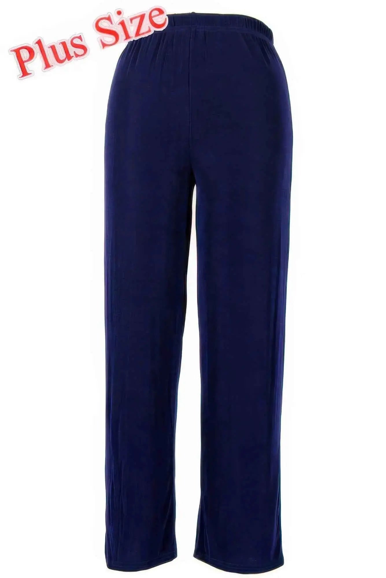 Jostar Stretchy Acetate Solid Long Plus Pants - Mr Lou’s Place