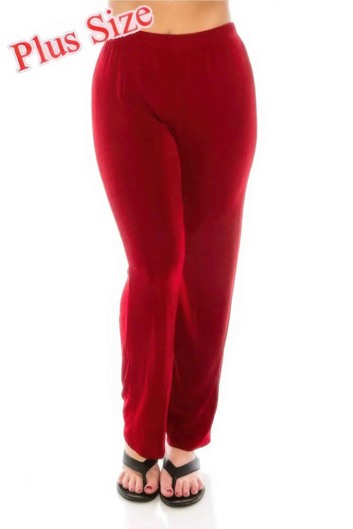 Jostar Stretchy Acetate Solid Long Plus Pants - Mr Lou’s Place