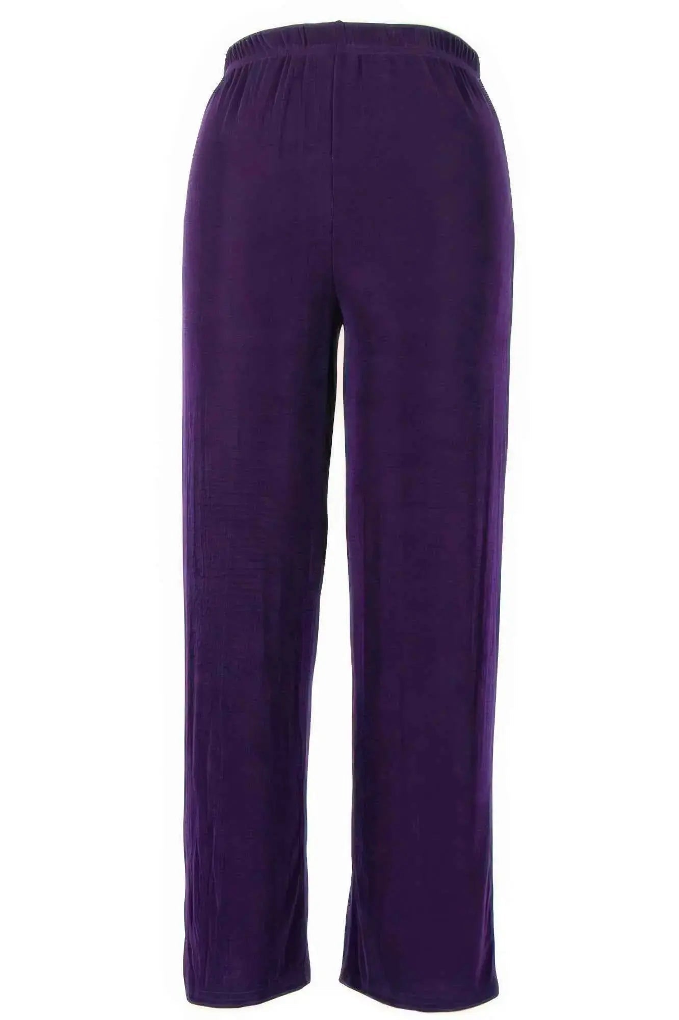 Jostar Stretchy Acetate Solid Long Plus Pants - Mr Lou’s Place