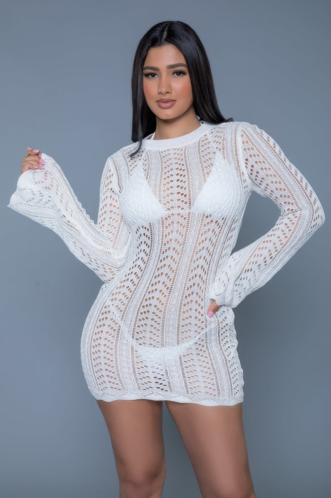 Kinsley Crochet Mini Dress - Mr Lou’s Place