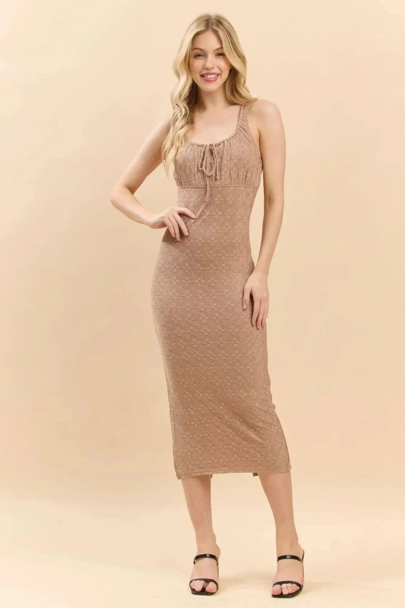 Lace Midi Dress - Mr Lou’s Place