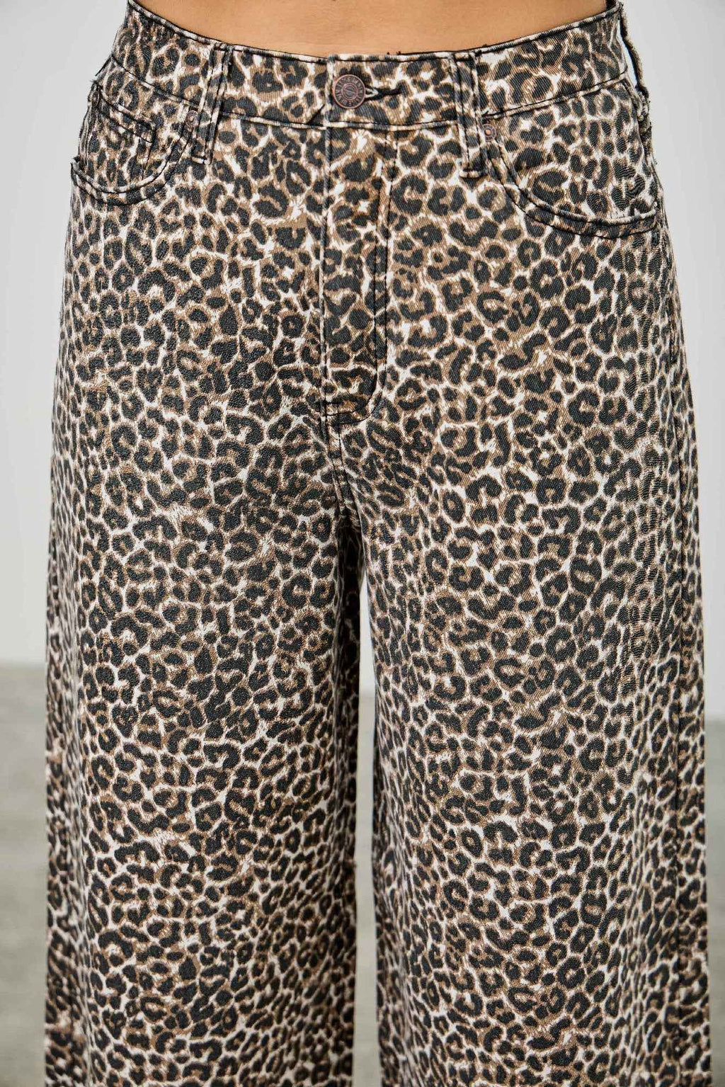 Leopard Super High Rise Wide Leg With Stretch - Mr Lou’s Place