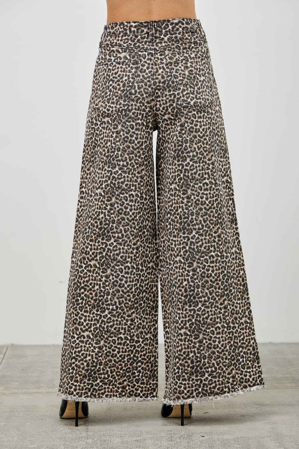 Leopard Super High Rise Wide Leg With Stretch - Mr Lou’s Place