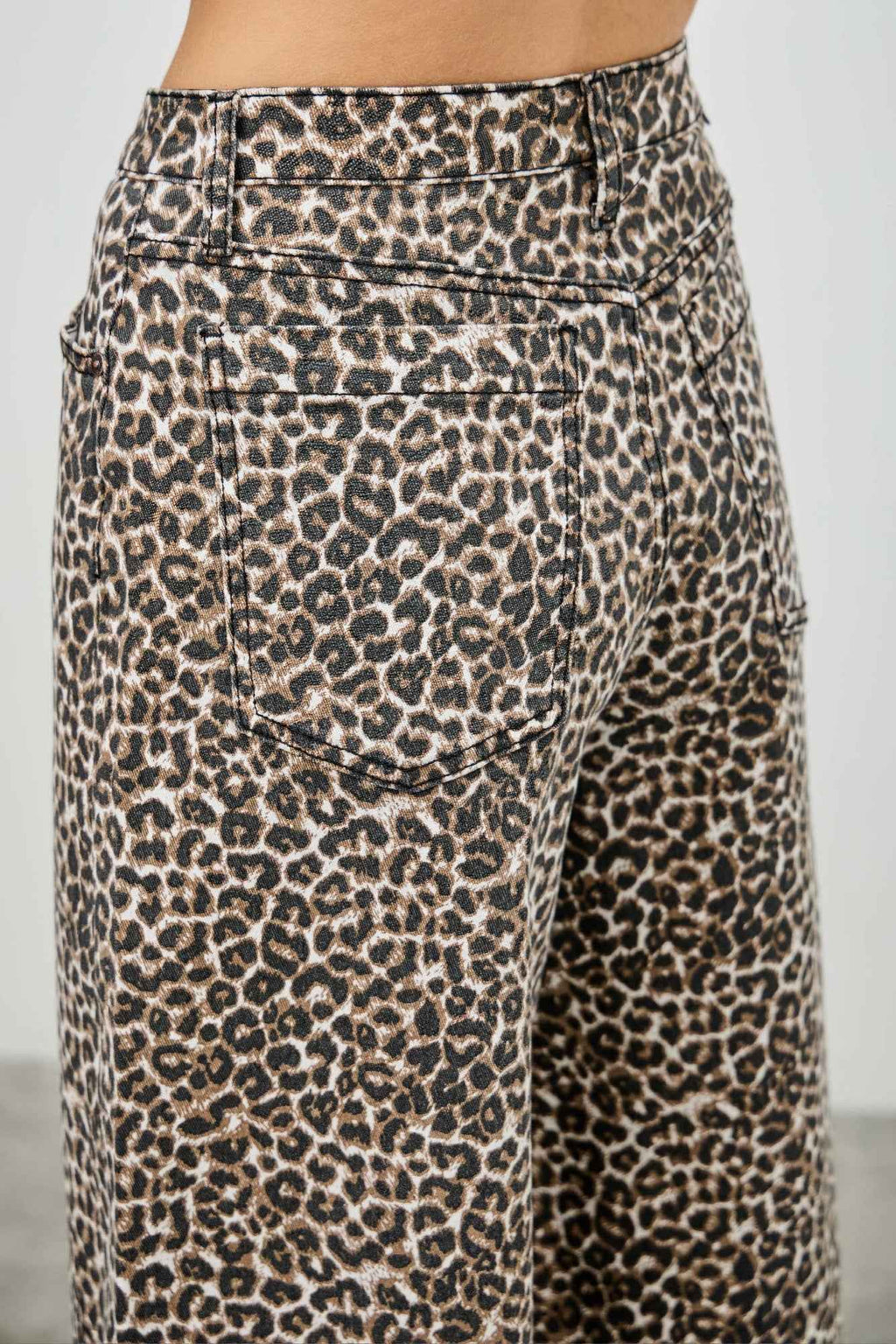 Leopard Super High Rise Wide Leg With Stretch - Mr Lou’s Place