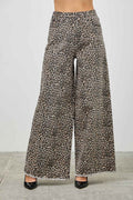 Leopard Super High Rise Wide Leg With Stretch - Mr Lou’s Place