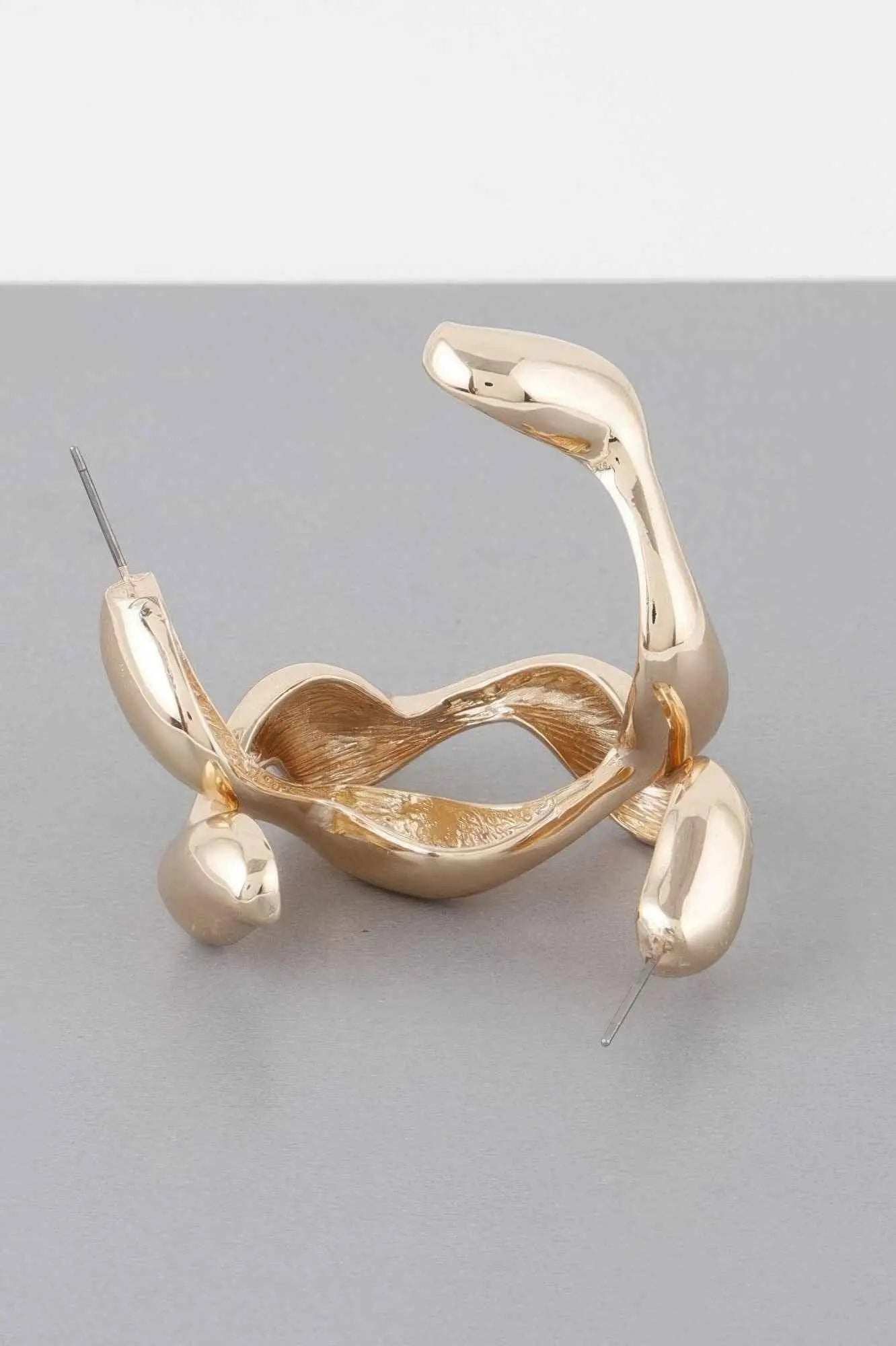 Liquid Wave Hoop Earrings - Mr Lou’s Place