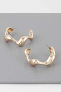Liquid Wave Hoop Earrings - Mr Lou’s Place