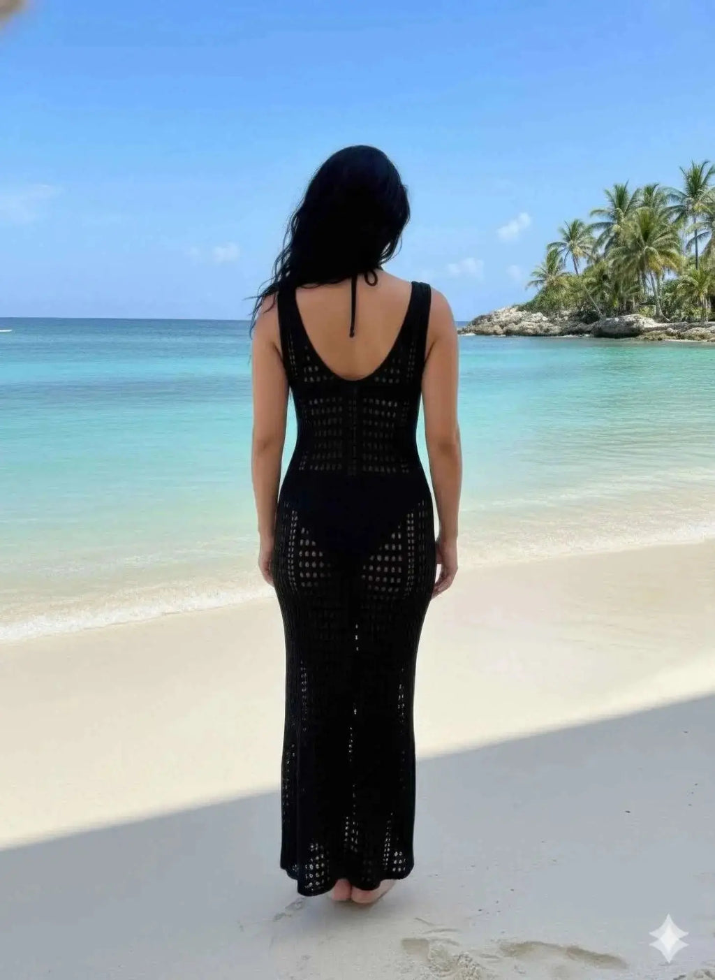 Long Maxi Dress Cover Up Beach Crochet - Mr Lou’s Place