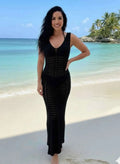 Long Maxi Dress Cover Up Beach Crochet - Mr Lou’s Place