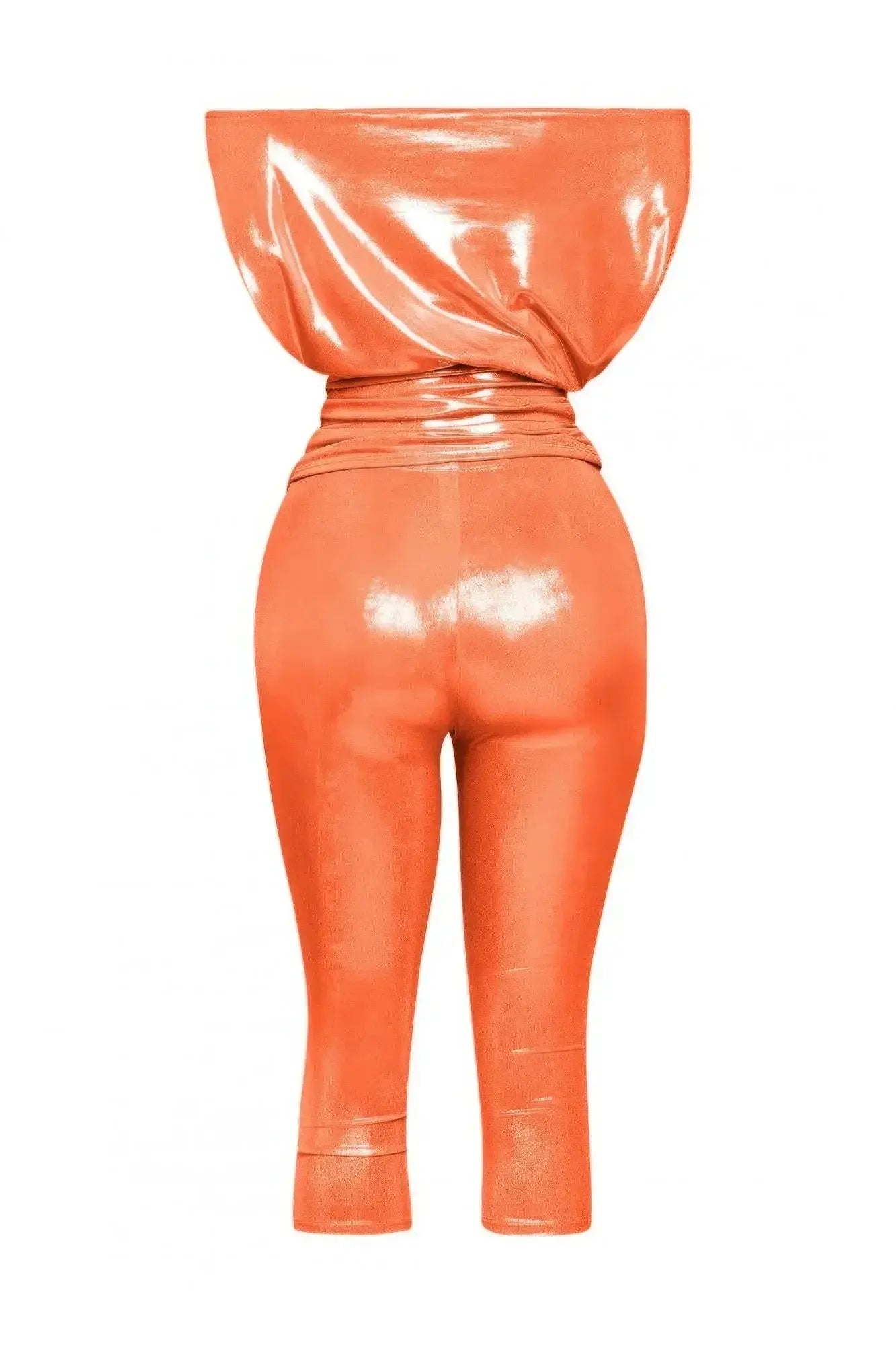 Lose Fit Shimmer Top And Capri Set - Mr Lou’s Place