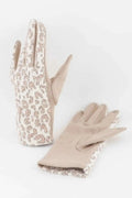 Lurex Leopard Pattern Smart Gloves - Mr Lou’s Place