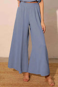 Matte Crepe Wide Leg Swing Pants - Mr Lou’s Place