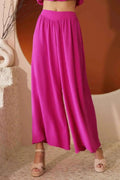 Matte Crepe Wide Leg Swing Pants - Mr Lou’s Place