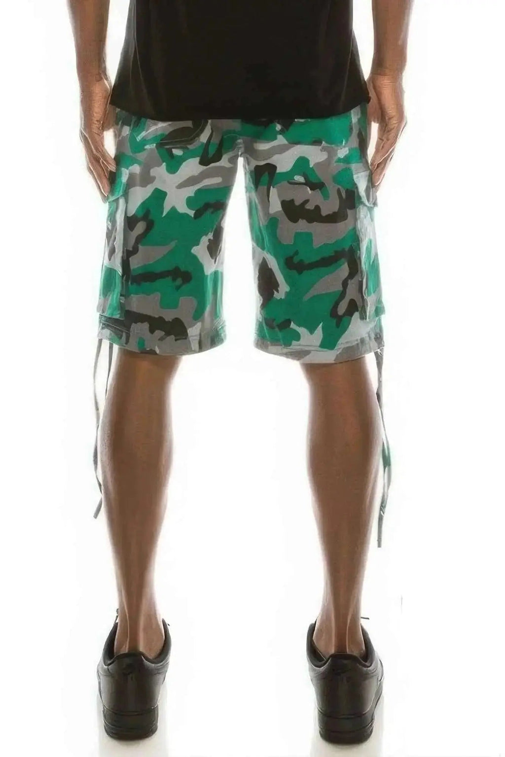 Men's Camo Belted Cargo Shorts - Mr Lou’s Place