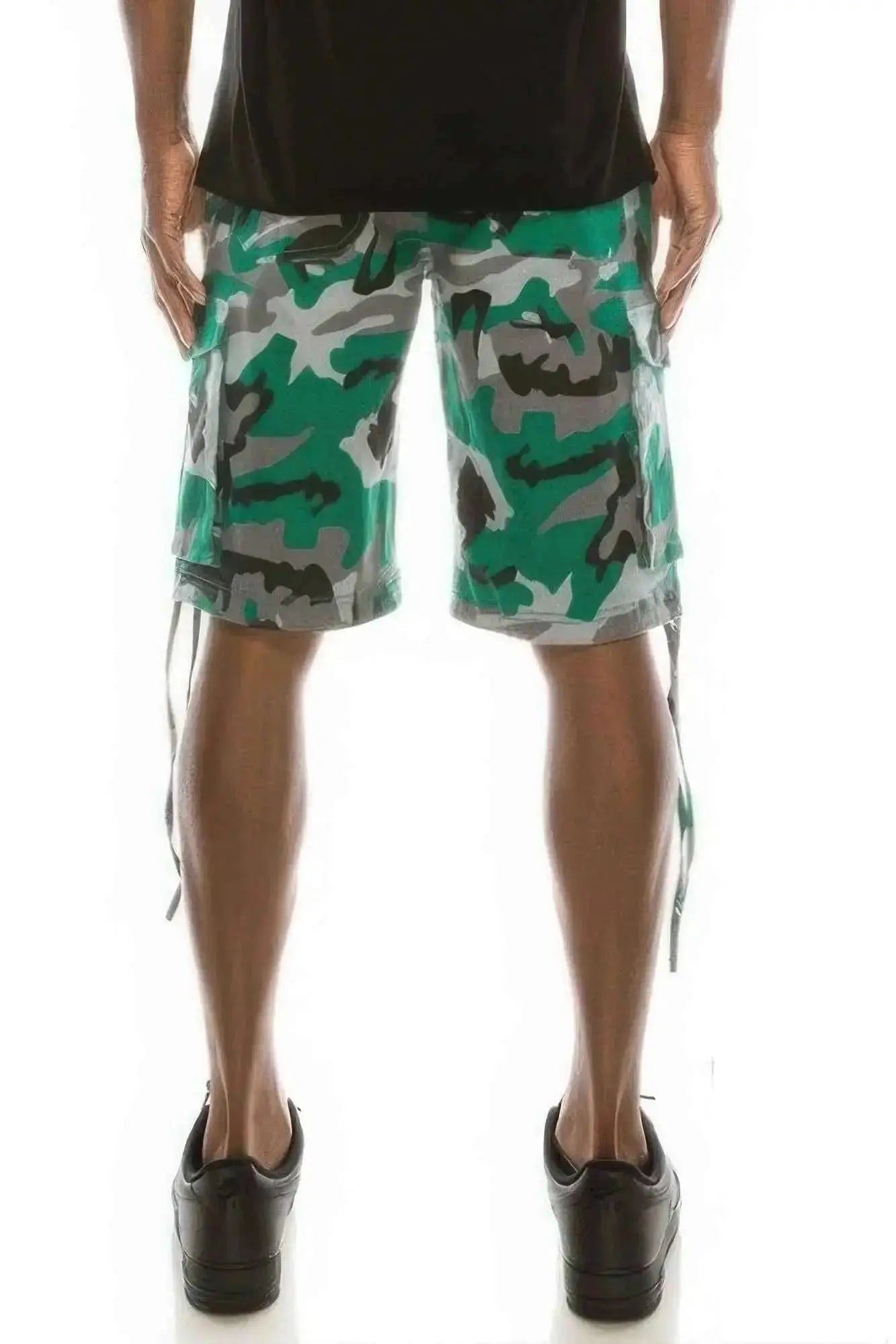 Men's Camo Belted Cargo Shorts - Mr Lou’s Place