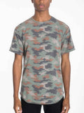 Mens Camo Elongate Scallop Tee T-shirts - Mr Lou’s Place