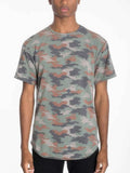 Mens Camo Elongate Scallop Tee T-shirts - Mr Lou’s Place